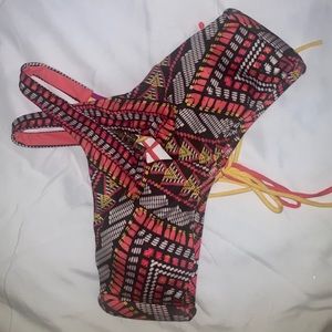 RED CARTER Racerback Keyhole Swimsuit Top